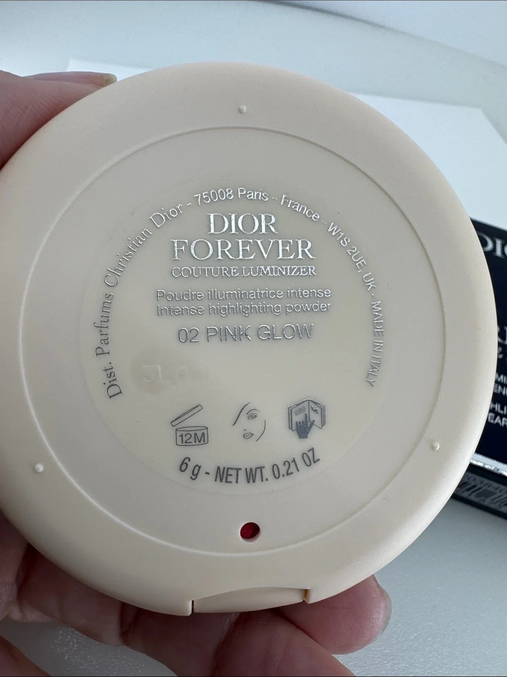 Dior Forever Couture Luminizer 02 Pink Glow - Quilted Compact